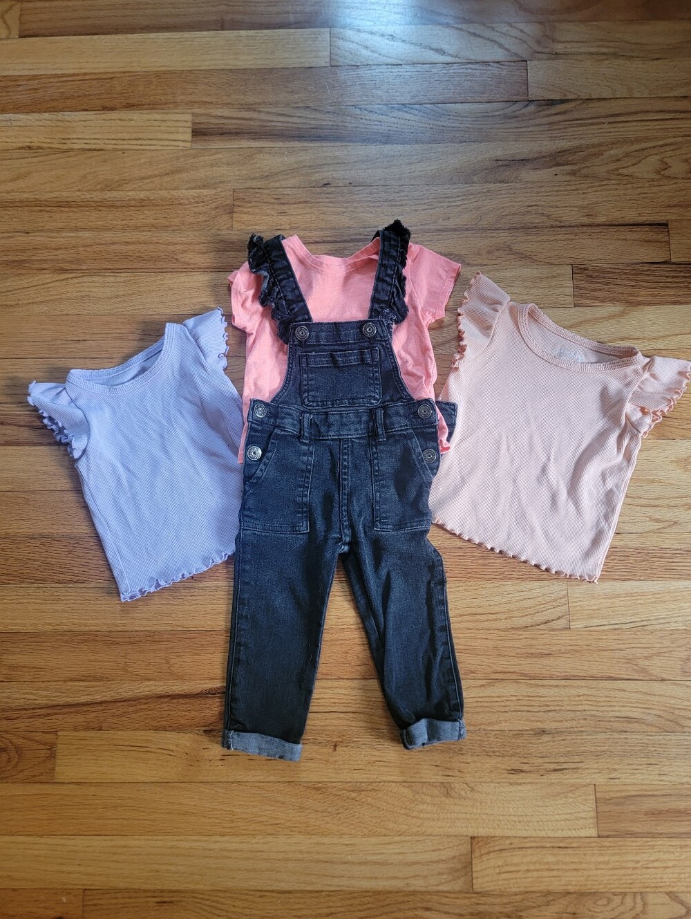 18 Month Overalls and Shirts Set